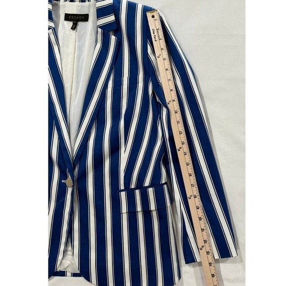 ESCADA Cabana Blazer Blue Stripe Women's Size 40 (US size 10) (087) - Picture 12 of 12